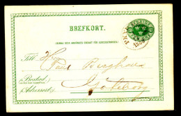 Entier Postal Suédois - Swedish Postcard - Circulé - Circulated - 1888. - Postal Stationery