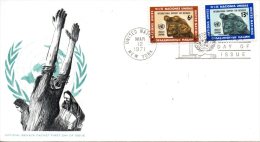 ONU New-York. N°209-10 De 1971 Sur Enveloppe 1er Jour (FDC). Réfugiés. - Vluchtelingen