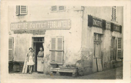 71 - VERDUN Sur Le DOUBS - Carte Photo - Couverture Cottet Fleblanterie- Zinguerie - Plomberie - (voir Scan Recto-verso) - Autres & Non Classés