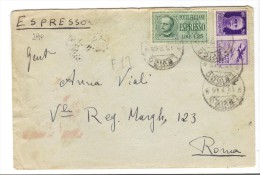 290/500 - REGNO , Lettera Espresso Del 13/7/1943 - Kriegspropaganda