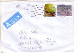 GOOD BELGIUM Postal Cover To ESTONIA 2014 - Good Stamped: Nature ; Art - Briefe U. Dokumente