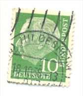 2-alef67. Sello Usado Alemania Federal. Yvert Nº 67. Presidente Theodor Heuss - Other & Unclassified