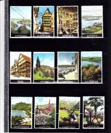 LOT DE 12 VIGNETTES TOURISME COULEURS  ALLEMAGNE -TTB- - Erinofilia