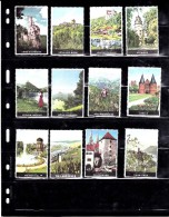 LOT DE 12 VIGNETTES TOURISME COULEURS  ALLEMAGNE- CHATEAUX - Erinnofilie