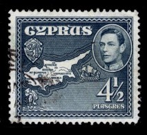 CYPRUS - 1938 4 1/2 PIASTRE DEFINITIVE FINE USED SG 157 - Cyprus (...-1960)