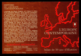 Supplément - Pub Pour L'encyclopédie De L'Europe Contemporaine En 2 Vol - Insert  MJ N° 271. - Marabout Junior