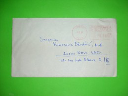 R!,Yugoslavia SFRJ,letter,Sibenik Automat Stamp,PTT  6 Dinars Machine Value Seal,cover - Briefe U. Dokumente