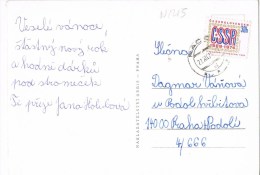 9021. Postal PACOVA (Checoslovaquia) 1974. Vanocni Pozdrav Z Pacova - Cartas & Documentos