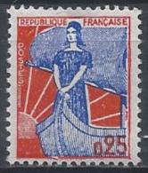 France N° 1234 ** Neuf - 1959-1960 Marianne (am Bug)