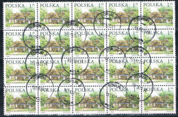 20er Block  Gebäude  1 Zloty-Wert - Used Stamps