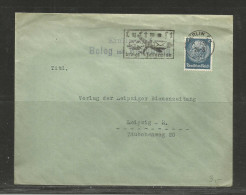 TOP!! DEUTSCHES REICH * BRIEF VON BERLIN NACH LEIPZIG MIT LUFTPOSTSTEMPEL * 1938 **!! - Machines à Affranchir (EMA)