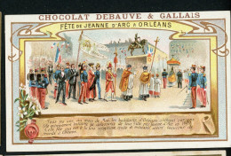 Chocolat Debauve & Gallais, Chromo Lith. Vieillemard, Fête De Jeanne D'Arc  à Orléans - Andere & Zonder Classificatie