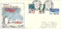 Expedition Australienne Antarctique à L´île Macquarie En 1966, Lettre Adressée En Australie. - Research Stations