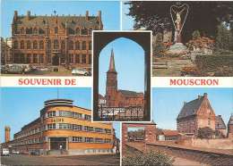 CPM Belgique - Mouscron - Hôtel De Ville - Calvaire - Bassin De Natation - Château Des Comtes - Mouscron - Möskrön