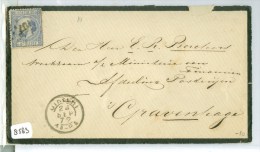 BRIEFOMSLAG Uit 1872 Van UTRECHT Naar 's-GRAVENHAGE  NVPH 7 PUNTSTEMPEL 107 (8583) - Lettres & Documents