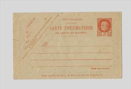 ENTIERSPOSTAUX NEUFSPETAIN Type BersierE.P.  CL Pneu  (ST.N°I1/Ind.8) – 1F  -  Emis. De 1943 Orange S. Papier Vert - Pneumatiques