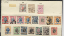 O) 1894 TO 1897  BRAZIL-united States Brazil, LIBERTY HEAD, SET VERY NICE, XF - Oblitérés