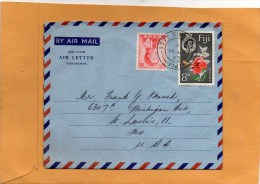 Fiji 1963 Cover Mailed To USA - Fidschi-Inseln (...-1970)