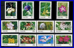 NAURU 1991 Local FLOWERS Complete SET SC#380-92 VF MNH - Nauru