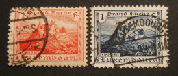 1921 Luxembourg Mi 134+163 /o - Oblitérés