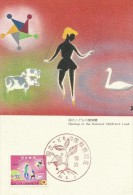 Japan 1965 Opening Of The National Children's Land, Maximum Card - Cartoline Maximum