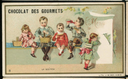 Café Des Gourmets, Chromo Lith. J. Minot, Enfants, Le Goûter - Thee & Koffie