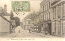 MAINTENON - Rue Du Pont Rouge - Hôtel Saint-Pierre - Animé - Maintenon