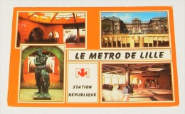 Le Metro De Lille - Station Republique - Métro