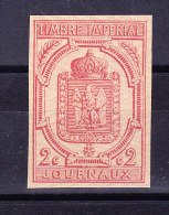 1868 - Timbre Impérial Pour Journaux - Réimpression  Ceres 3d - Journaux