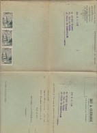 MONACO - 1948 - BON DE COMMANDE COMPLET Avec AFFRANCHISSEMENT Pour LE PEAGE DE ROUSSILLON - Postmarks