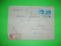 Hungary,registered Letter To Abroad,cover,Szeged Postal Label,Sarajevo Etranger Stamp,Beograd Inozemstvo Seal,avis - Covers & Documents