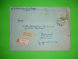 Hungary,registered Letter To Abroad,avis Reception,Szeged Postal Label,cover,Sarajevo Etranger,Beograd Inozemstvo Stamps - Brieven En Documenten