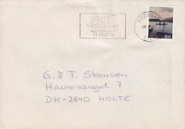 Norway Deluxe NORDKAPP 1993 Cover Brief To HOLTE Denmark NORDEN Stamp - Covers & Documents