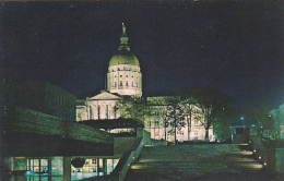 Georgia Atlanta State Capitol Building At Night - Atlanta