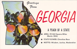 Greetings From Georgia The Peach State - Atlanta