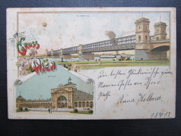 AK WIEN Litho 1900  ///  U0022 - Wien Mitte