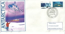 Expédition Australienne Antarctique à La Base Davis En 1990, Lettre Adressée En Australie - Spedizioni Antartiche
