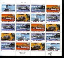 USA 1996 Riverboats Sheet Of 20  $6.40 MNH SC 3091-3095sp YV BF-2534-2538 MI SH2755-59 SG MS3227-30 - Volledige Vellen