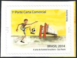 BRAZIL 2014  -  THE ART OF BRAZILIAN  FOOTBALL   -  VENUE OF SÃO PAULO - Unused Stamps