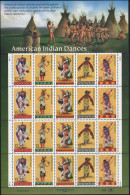 VERINIGTE STAATEN ÉTATS UNIS USA 1996 American Indian Dances Pane 20  MNH SC 3072-6SP YT F-2517-21 MI SH2730-4 SG MS3208 - Sheets