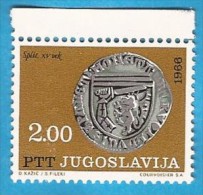 1966  1191-96  JUGOSLAVIJA JUGOSLAWIEN  SILBERMUENZEN MITTELALTER  MNH - Unused Stamps