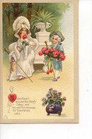 2 CHILDREN IN FRENCH DRESS - SWEETHEAR, EXCUSE THE LIBERTY I TAKE - Tarjetas Humorísticas