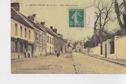 SAINT VRAIN  - Rue Saint-Caprès ( Carte Toilée ) - Saint Vrain