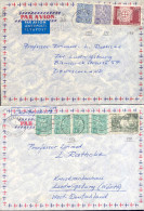 Finlandia Año 1961-63 Yvert  Varios 2 Sobre Circulado A Alemania  Matasellos   Helsinki - Storia Postale