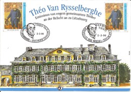 België    Herdenkingskaart      Belgïë  -  Luxemburg      Gezamelijke Uitgifte - Souvenir Cards - Joint Issues [HK]