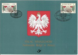 België    Herdenkingskaart      Belgïë  -  Polen     Gezamelijke Uitgifte - Souvenir Cards - Joint Issues [HK]