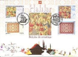 België    Herdenkingskaart      Belgïë  -  Turkije     Gezamelijke Uitgifte - Souvenir Cards - Joint Issues [HK]