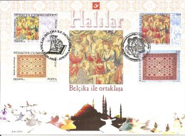 België    Herdenkingskaart      Belgïë  -  Turkije     Gezamelijke Uitgifte - Souvenir Cards - Joint Issues [HK]