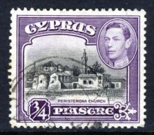 CYPRUS - 1938 3/4 PIASTRE DEFINITIVE USED SG 153 - Cyprus (...-1960)