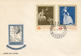 I5065 - Romania (1967) Bucuresti: FDC - Painters (Rembrandt, Lautrec) - Rembrandt